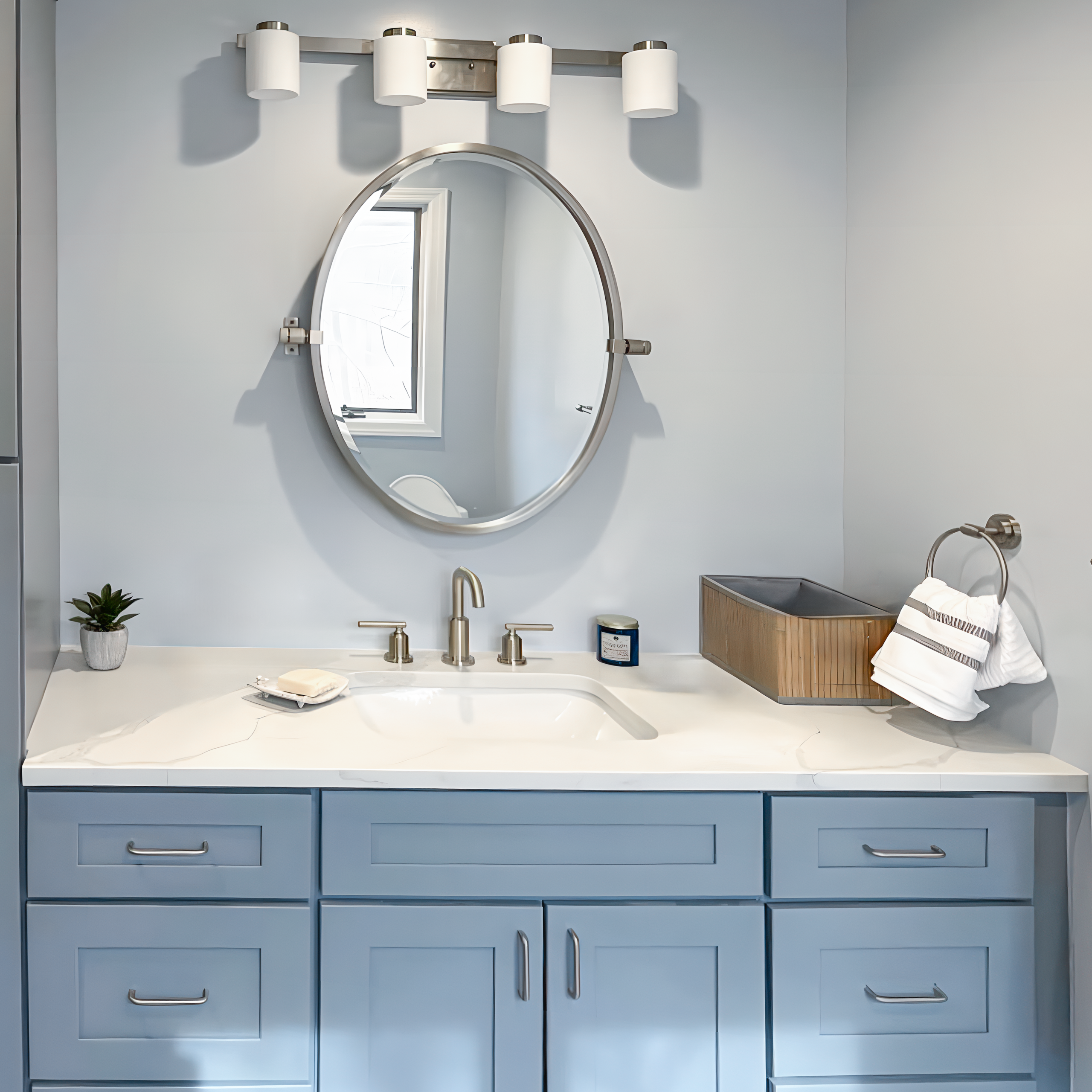 Modern Bathroom Remodeling Finish In Largo Residence